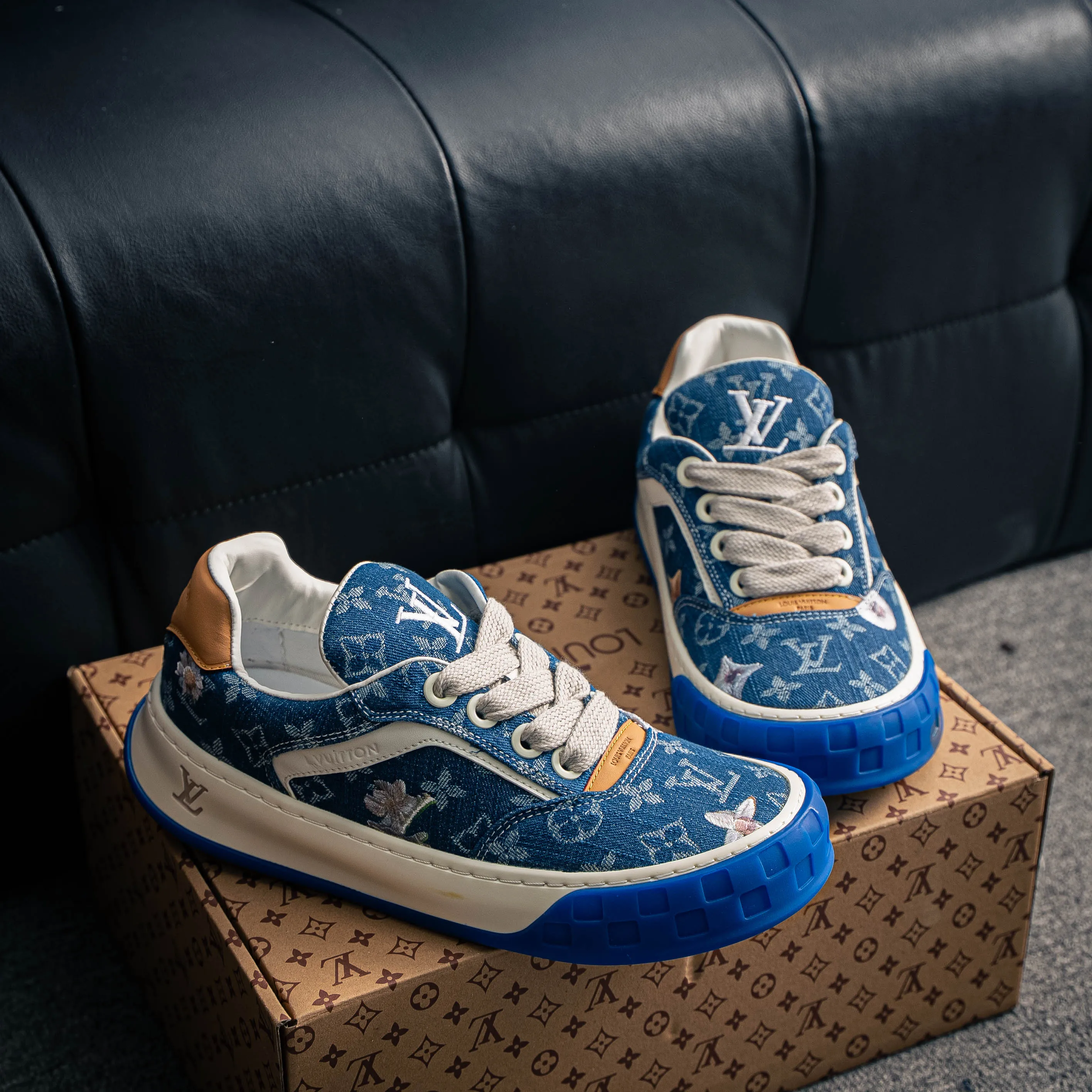 【YS 】 Premium -- LOUIS VUITTON Tilted Series｜2026 LV Tilted Low Sneakers Series Low-Top Retro
